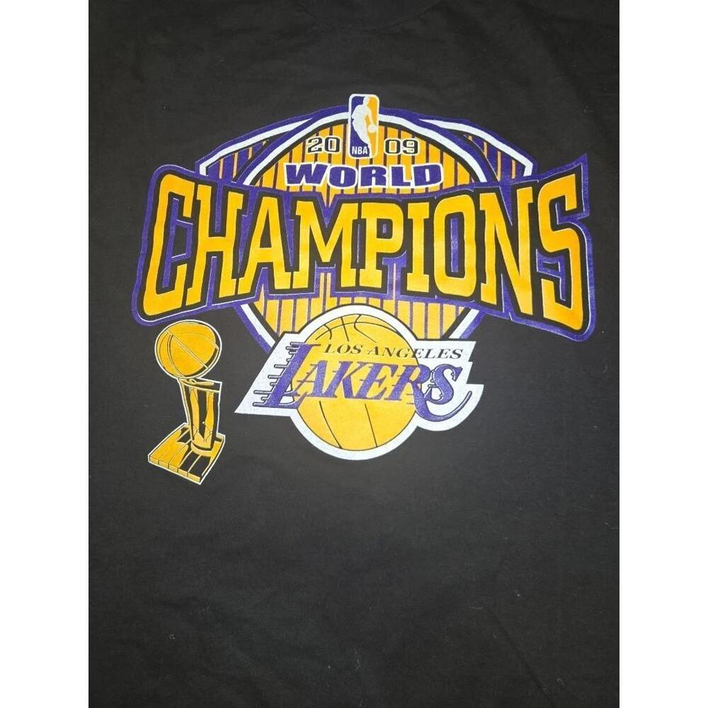 Rare 2009 La Lakers Nba Champions Xl Double Sided T-Shirt Bryant Gasol Odom
